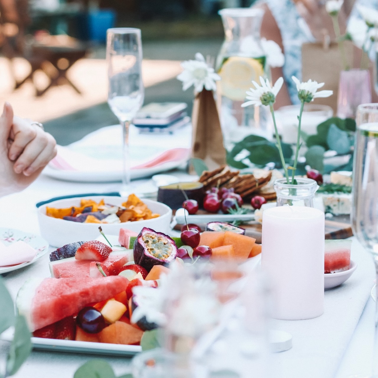 Photo of beautifully arranged food